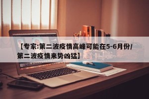 【专家:第二波疫情高峰可能在5-6月份/第二波疫情来势凶猛】